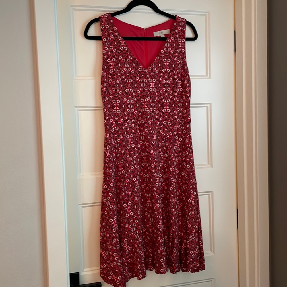 Orange floral Loft dress